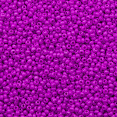 50g Czech Seed Bead 10/0 Opaque Dyed Lilac (16125)