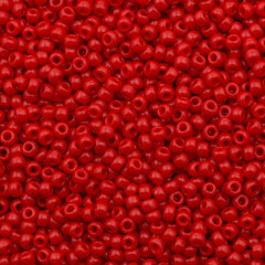 50g Toho Round Seed Bead 11/0 Opaque Cherry (45A)