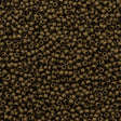 Toho Round Seed Bead 11/0 Opaque Matte Soft Brown 2.5-inch Tube (702)