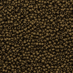 50g Toho Round Seed Bead 11/0 Opaque Matte Soft Brown (702)