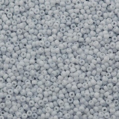 50g Toho Round Seed Bead 11/0 Opaque Matte Ashe White (767)