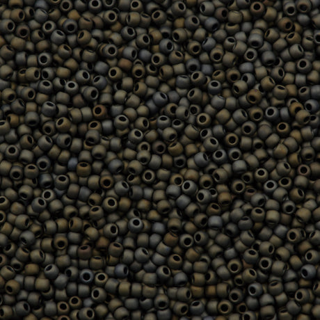 Toho Round Seed Bead 11/0 Matte Metallic Iris Brown 2.5-inch Tube (83F)
