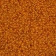 50g Miyuki Round Seed Bead 11/0 Semi Matte Peach Lined Amber (1937)