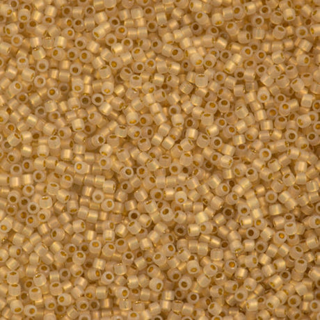 Miyuki Delica Seed Bead 10/0 24kt Gold Lined Opal 7g Tube DBM230