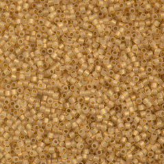 Miyuki Delica Seed Bead 10/0 24kt Gold Lined Opal 7g Tube DBM230