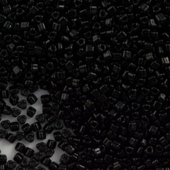Miyuki Triangle Seed Bead 5/0 Opaque Black 10g (401)