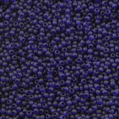 50g toho Round Seed Bead 8/0 Transparent Matte Dark Cobalt (8DF)