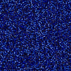 Miyuki Delica Seed Bead 15/0 Silver Lined Cobalt 2-inch Tube DBS47