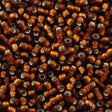 Toho Round Seed Bead 8/0 Silver Lined Transparent Matte Amber 2.5-inch tube (34F)