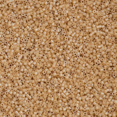 Miyuki Delica Seed Bead 15/0 Opaque Tan Luster 2-inch Tube DBS205