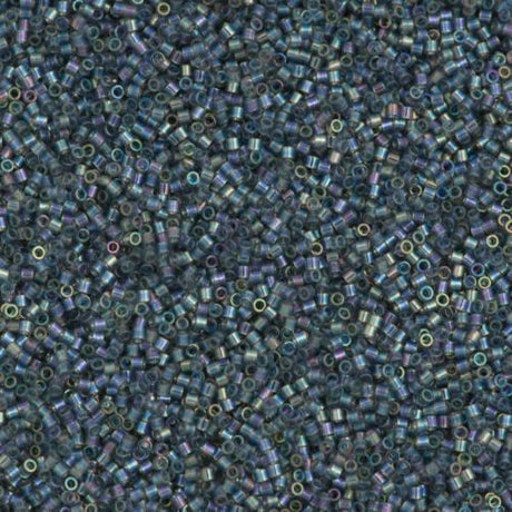 Miyuki Delica Seed Bead 15/0 Transparent Grey AB 5g DBS179