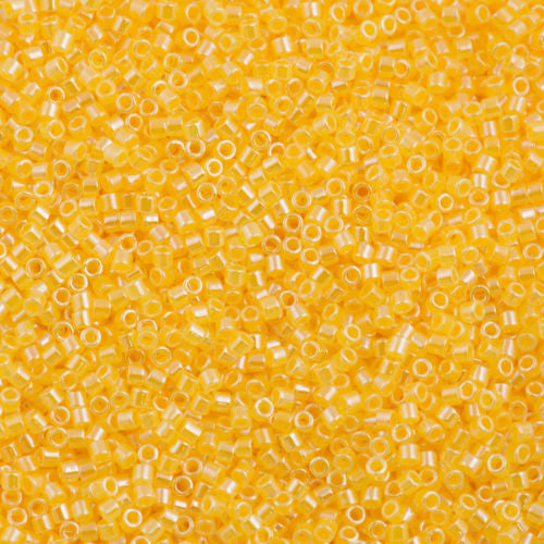 Miyuki Delica Seed Bead 10/0 Inside Dyed Color Butterscotch 7g Tube DBM233