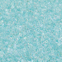 Miyuki Delica Seed Bead 10/0 Inside Dyed Color Light Blue AB 7g Tube DBM83