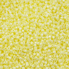 Miyuki Delica Seed Bead 11/0 Opaque Luster Whipped Butter AB 2-inch Tube DB1501