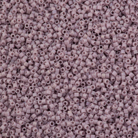 Miyuki Delica Seed Bead 10/0 Matte Opaque Lilac AB 7g Tube DBM875
