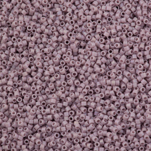 Miyuki Delica Seed Bead 10/0 Matte Opaque Lilac AB 7g Tube DBM875