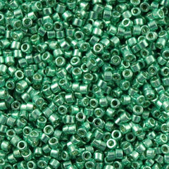 25g Miyuki Delica Seed Bead 11/0 Galvanized Dark Mint Green DB426