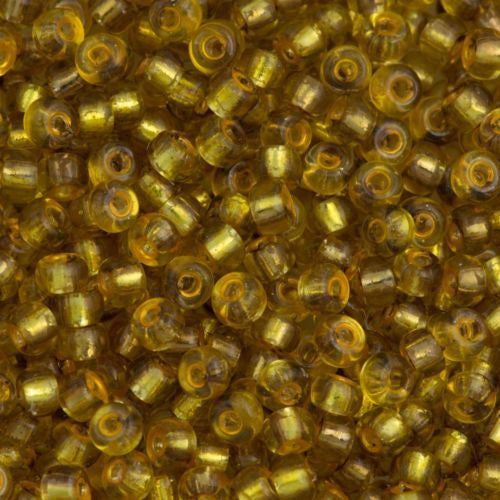 Miyuki Round Seed Beads 5/0 Rococo Silver Lined Yellow 20g Tube (3285)