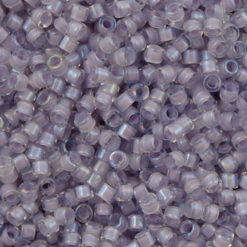 25g Miyuki Delica Seed Bead 11/0 Inside Dyed Color Pale Lavender DB80