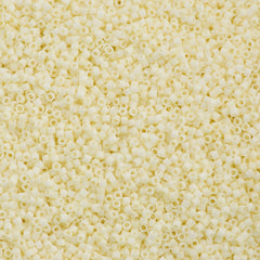 Miyuki Delica Seed Bead 15/0 Matte Eggshell 2-inch Tube DBS352