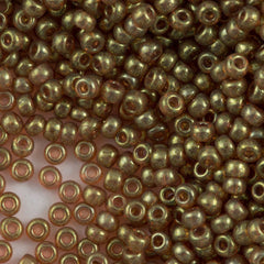 Miyuki Round Seed Bead 6/0 Topaz Gold Luster 20g Tube (311)