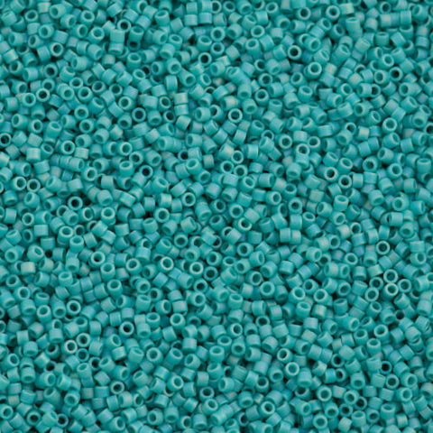 Miyuki Delica Seed Bead 15/0 Opaque Matte Turquoise AB 2-inch Tube DBS ...