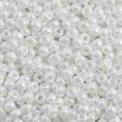 Miyuki Round Seed Bead 6/0 White Ceylon 20g Tube (528)