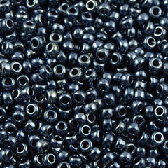 Miyuki Round Seed Beads 5/0 Metallic Gunmetal 20g Tube (451)