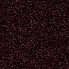 25g Miyuki Delica seed bead 11/0 Transparent Dyed Burgundy Wine DB1312