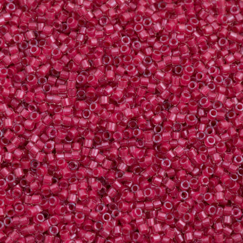 Miyuki Delica Seed Bead 10/0 Inside Color Lined Dark Pink 7g Tube DBM914
