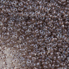 Preciosa Twin Two Hole Beads Inside Color Lined Taupe 15g 38618