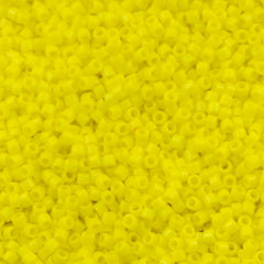 Miyuki Delica Seed Bead 15/0 Opaque Yellow 2-inch Tube DBS721