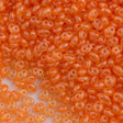Preciosa Twin Two Hole Beads Crystal Orange Terra Pearl 22g Tube (08392)