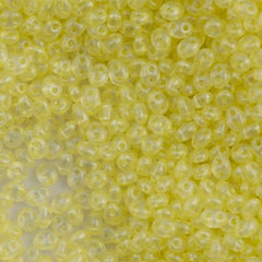 Preciosa Twin Two Hole Beads Crystal Pale Yellow Terra Pearl 15g 08186