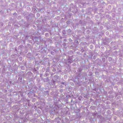 50g Toho Round Seed Beads 11/0 Dyed Lavender Mist AB (477)