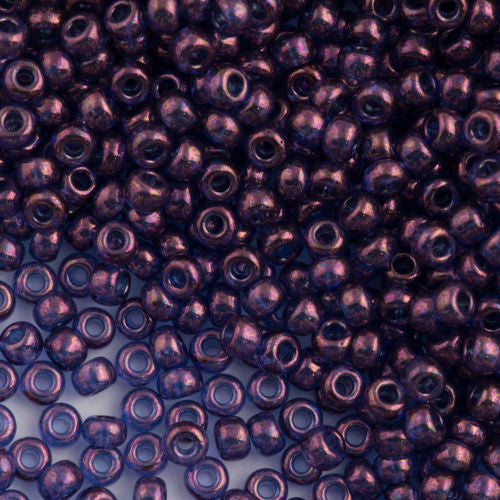 Miyuki Round Seed Bead 6/0 Violet Gold Luster 20g Tube (1884)