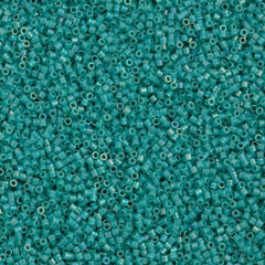 Miyuki Delica Seed Bead 15/0 Opaque Turquoise AB 2-inch Tube DBS166