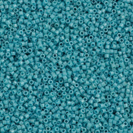 25g Miyuki Delica seed bead 11/0 Opaque Light Aqua DB217