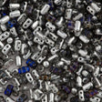 Czech Rulla 3x5mm Two Hole Beads Crystal Heliotrope 20g Tube (00030HEL)