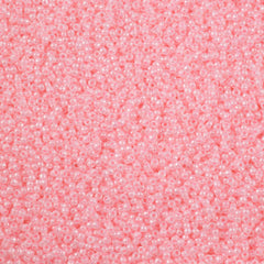 Toho Round Seed Bead 11/0 Transparent Baby Pink Ceylon 2.5-inch Tube (145)
