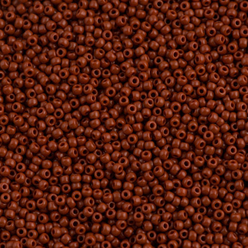 Toho Round Seed Bead 11/0 Opaque Light Brown 2.5-inch Tube (46L)