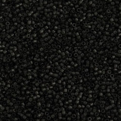Miyuki Delica Seed Bead 11/0 Transparent Dyed Color Dark Grey 2-inch Tube DB1319
