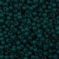 50g Toho Round Seed Bead 11/0 Transparent Matte True Teal (7BDF)