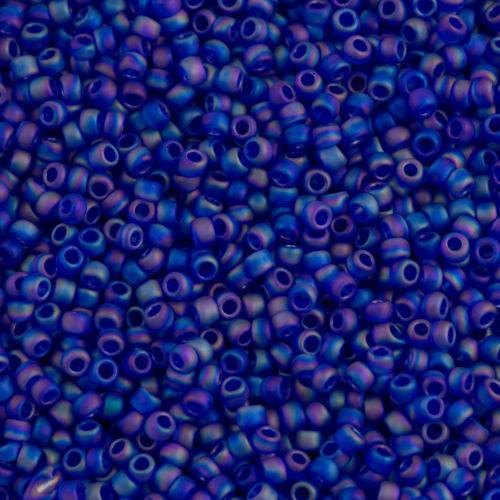 50g toho Round Seed Bead 8/0 Transparent Matte Periwinkle AB (87F)
