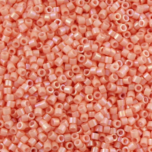 Miyuki Delica Seed Bead 10/0 Opaque Peachy Coral 7g Tube DBM207