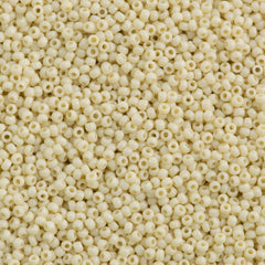 Toho Round Seed Bead 11/0 Opaque Buttermilk 2.5-inch Tube (51)