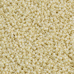 50g Toho Round Seed Bead 11/0 Opaque Light Beige AB (409)