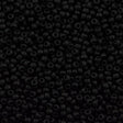 Miyuki Round Seed Beads 5/0 Opaque Matte Black 20g Tube (401F)