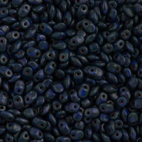Super Uno 2x5mm Beads Blue Travertin 21g Tube (33050TV)