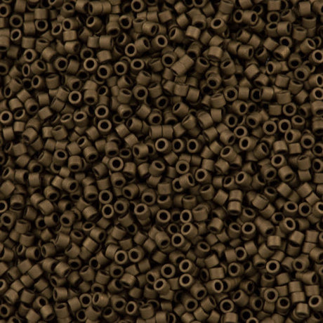 Miyuki Delica Seed Bead 15/0 Metallic Matte Bronze 2-inch Tube DBS322